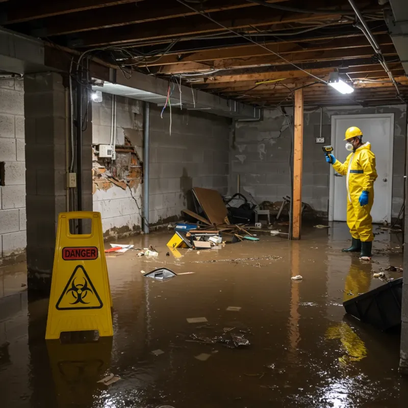 Flooded Basement Electrical Hazard in Elmore County, AL Property